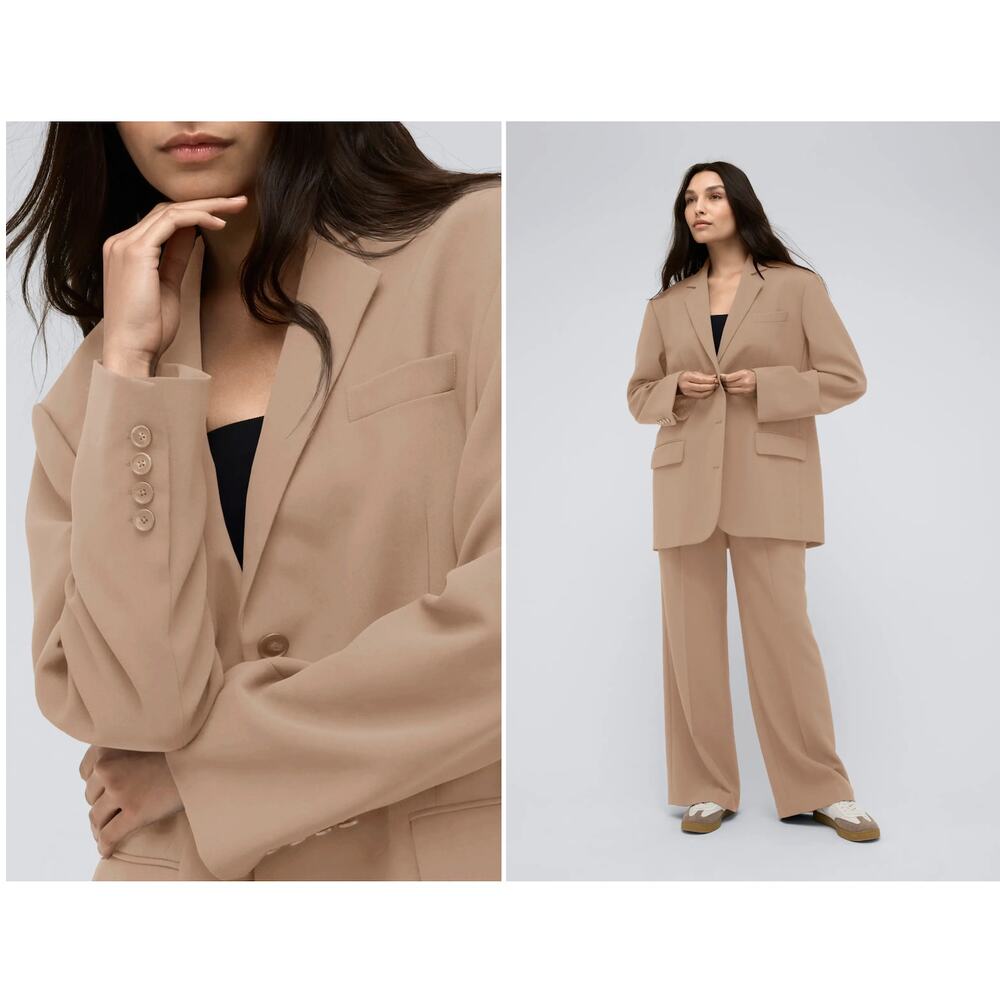 Kenneth Cole Vision Stretch Twill oversize Boyfriend Jacket